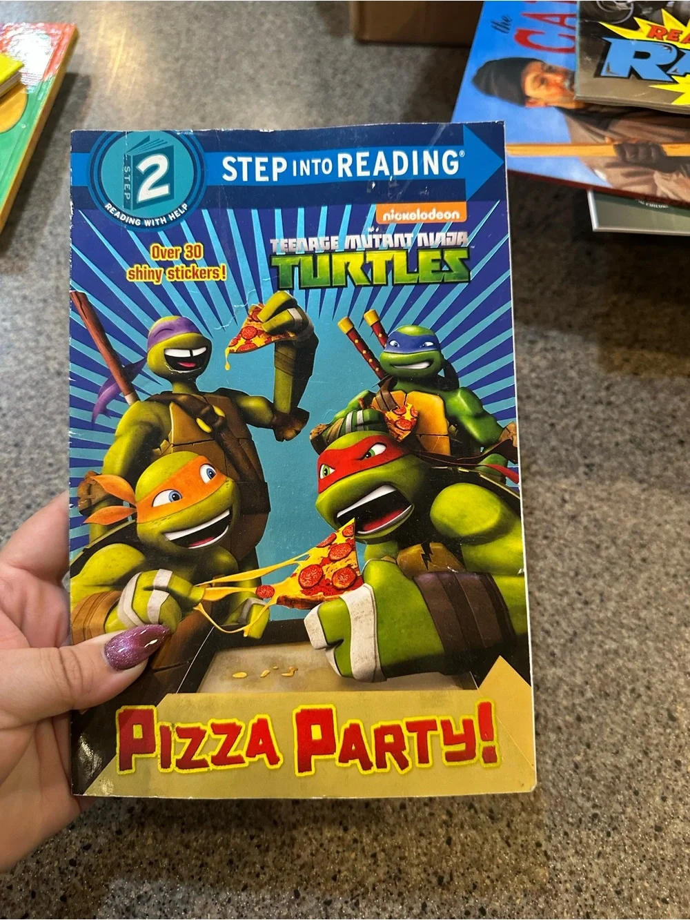 Nickelodeon Teenage Mutant Ninja Turtles Pizza Party! Bright Green & Blue Cover